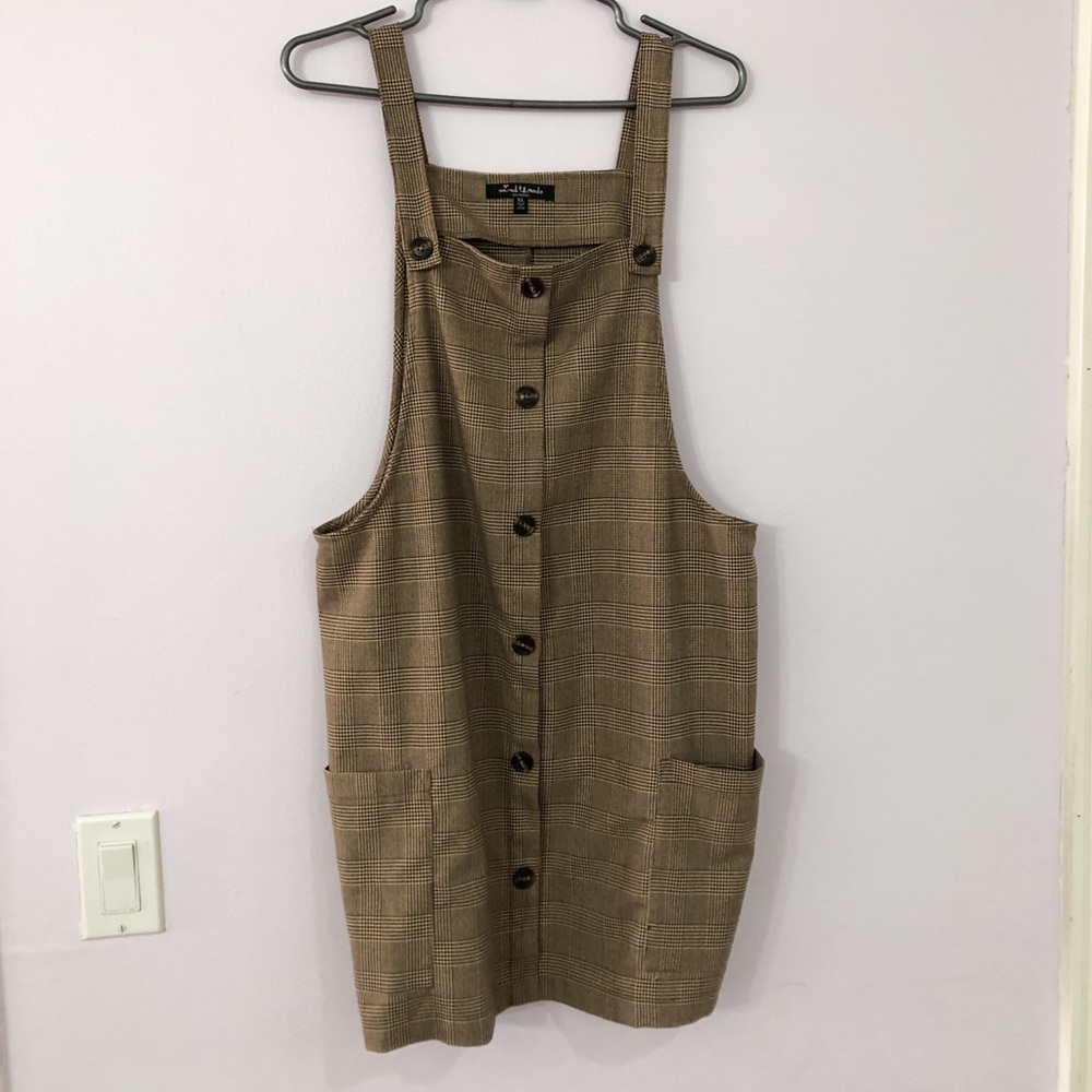 Brown plaid jumper (skirt)